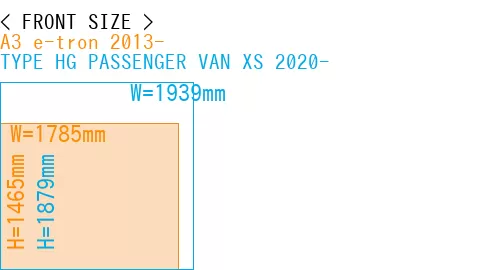 #A3 e-tron 2013- + TYPE HG PASSENGER VAN XS 2020-